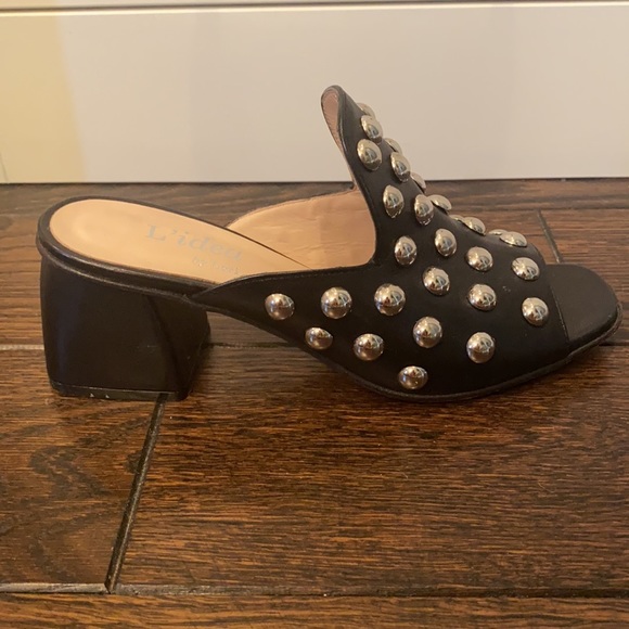 Vero Cuoio black studded mules - Picture 2 of 6